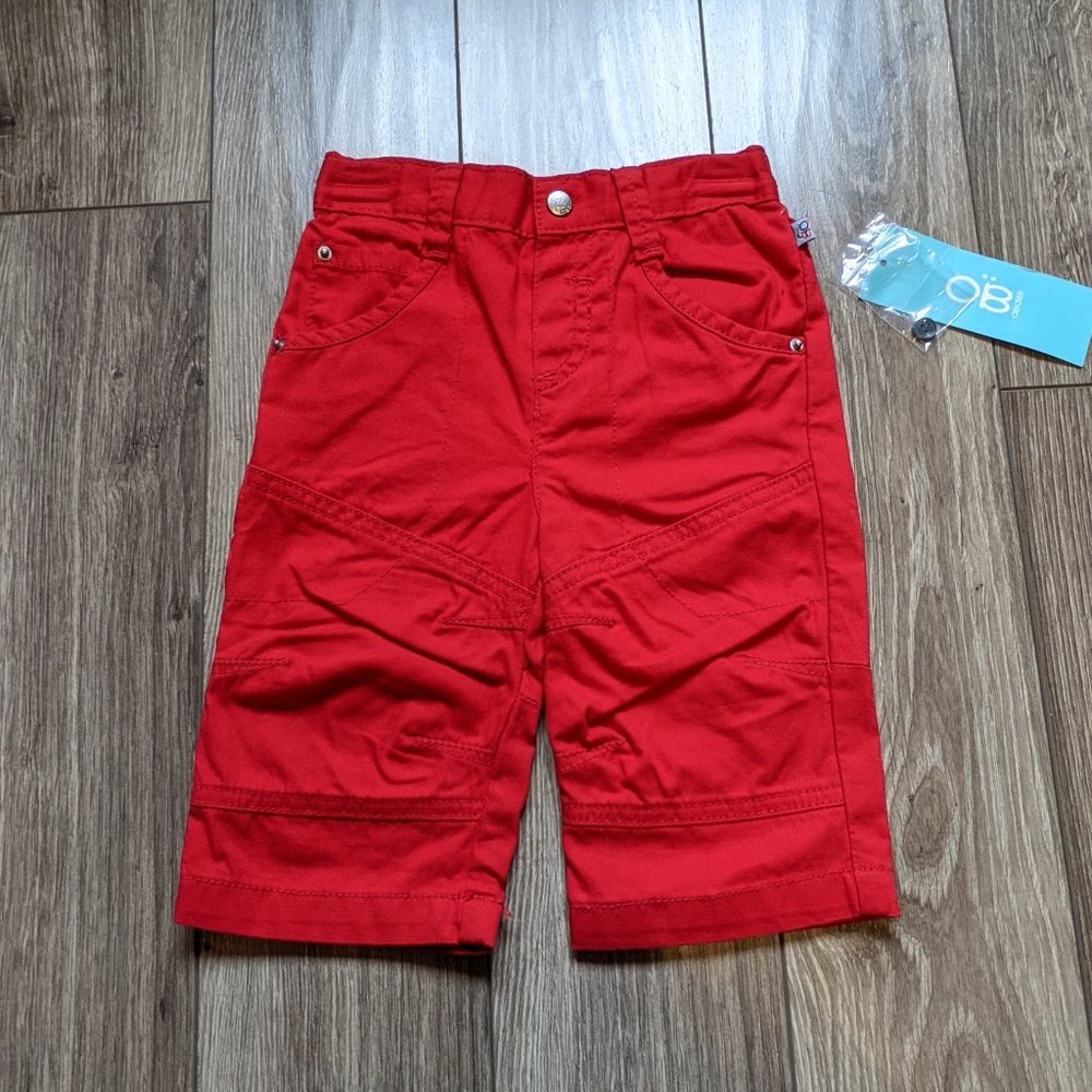 [KIDS 2/$30] NWT Baby Girl (6M) - OBAIBI Red 5pocket Pants